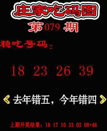 079期庄家吃码图[图]